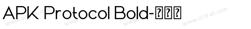 APK Protocol Bold字体转换